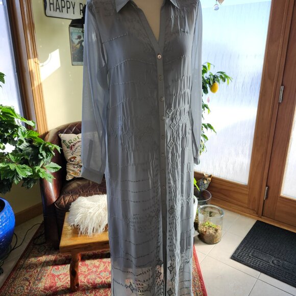 25128 NWOT!!  Soft Surroundings Ibiza Dress & Slip - Picture 2 of 13